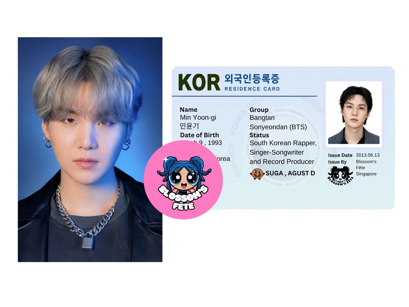 OT7 Members Metal ID Cards